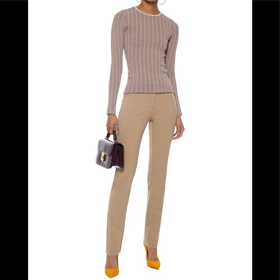 Derek Lam Nwot Hanne Camel Wool Structured Dress Pants